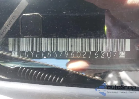 2006 Cadillac Srx V6 z USA, uszkodzony, nr VIN 1GYEE637960216807